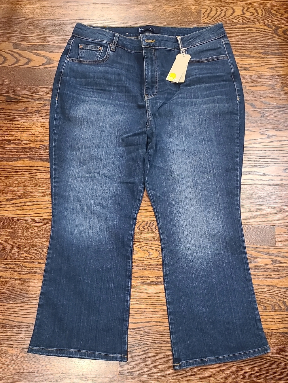 Boden Dark Blue Flare Jeans 16/18 Nwt